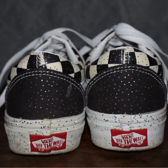 VANS unisex Old Skool Confetti Checkerboard Child Sneakers - Picture 5 of 10